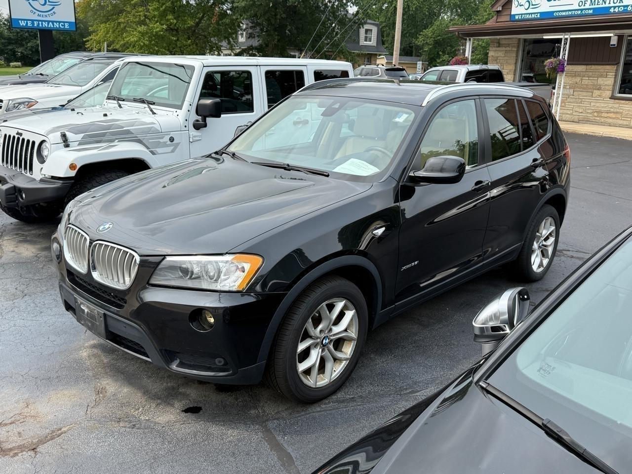 Black 2013 BMW X3 SUV / Crossover All-Wheel Drive 8-Speed Automatic