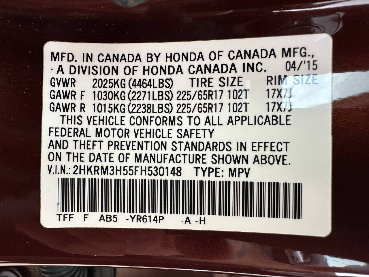 2015 Honda CR-V EX - Photo 39