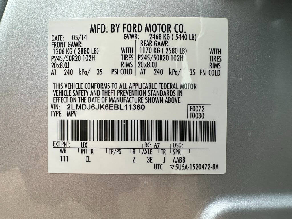 2014 Lincoln MKX Base - Photo 41