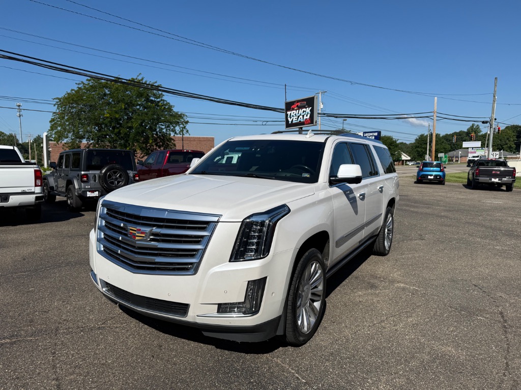 White 2018 Cadillac Escalade ESV SUV / Crossover Four-Wheel Drive Automatic