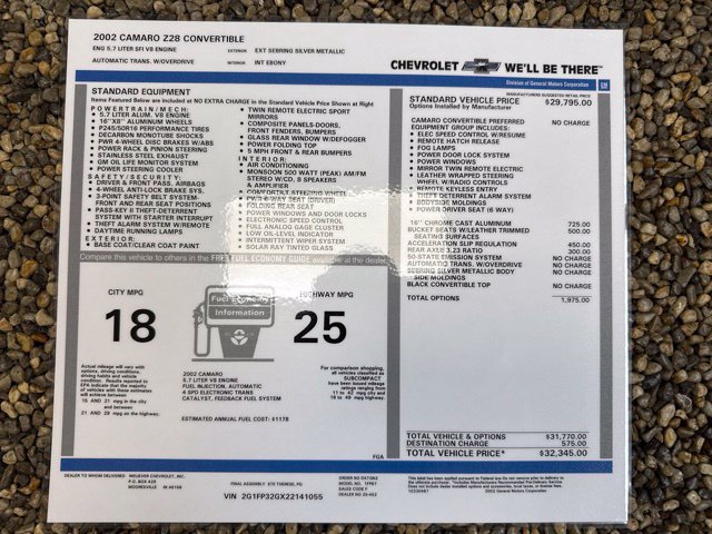 2002 Chevrolet Camaro Z28 - Photo 29