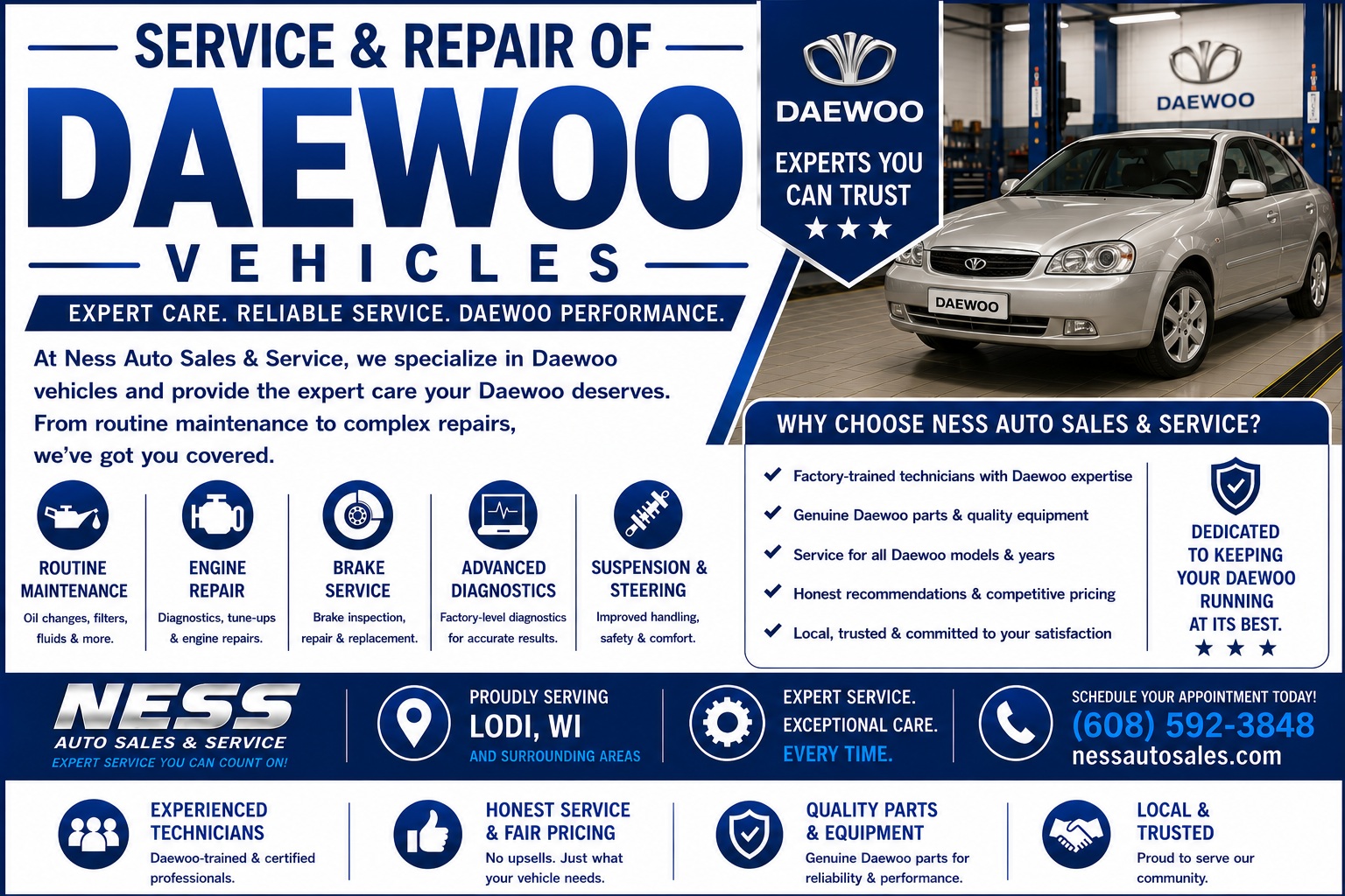 Service and Repair of Daewoo Vehicles