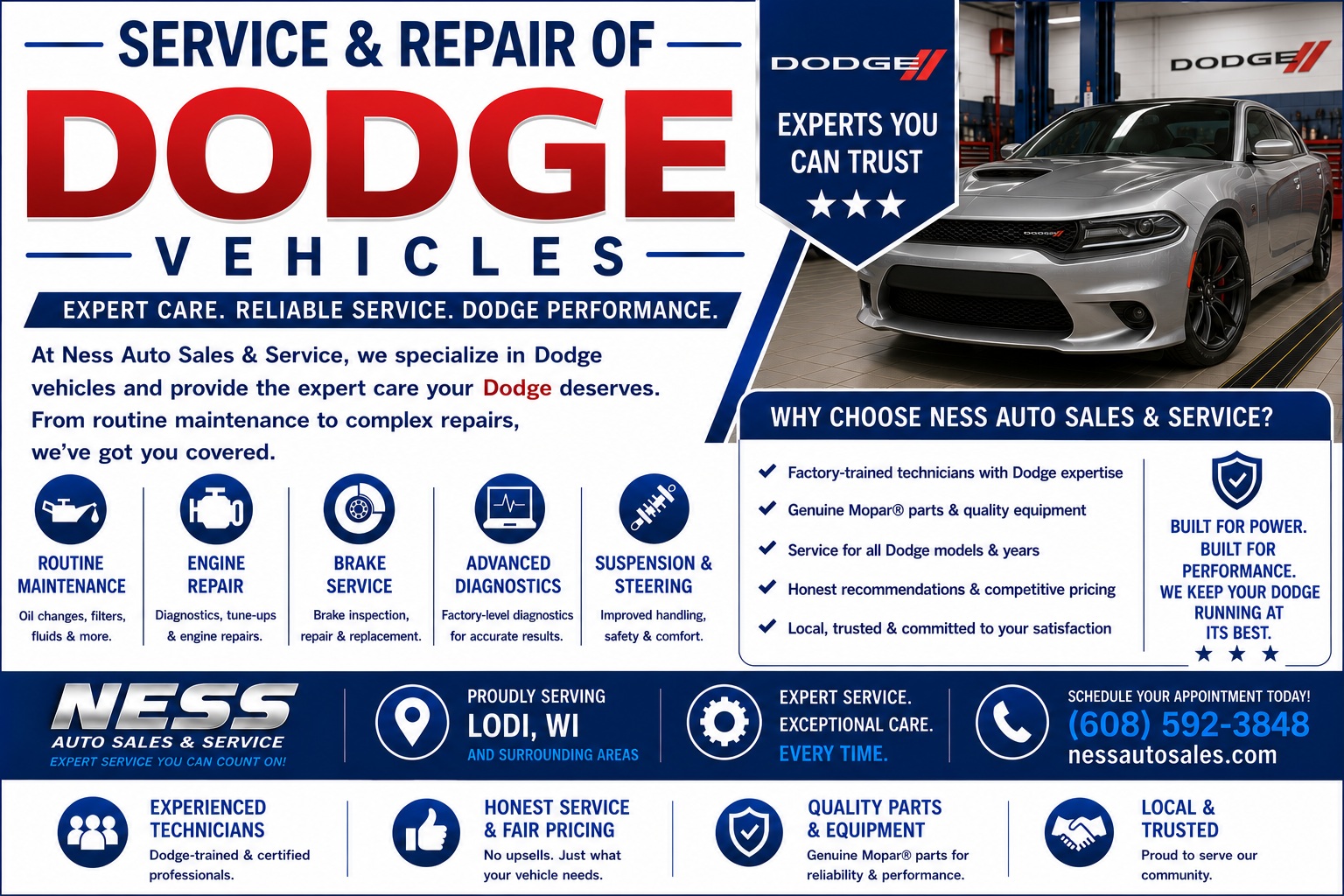 Service and Repair of Dodge Vehicles