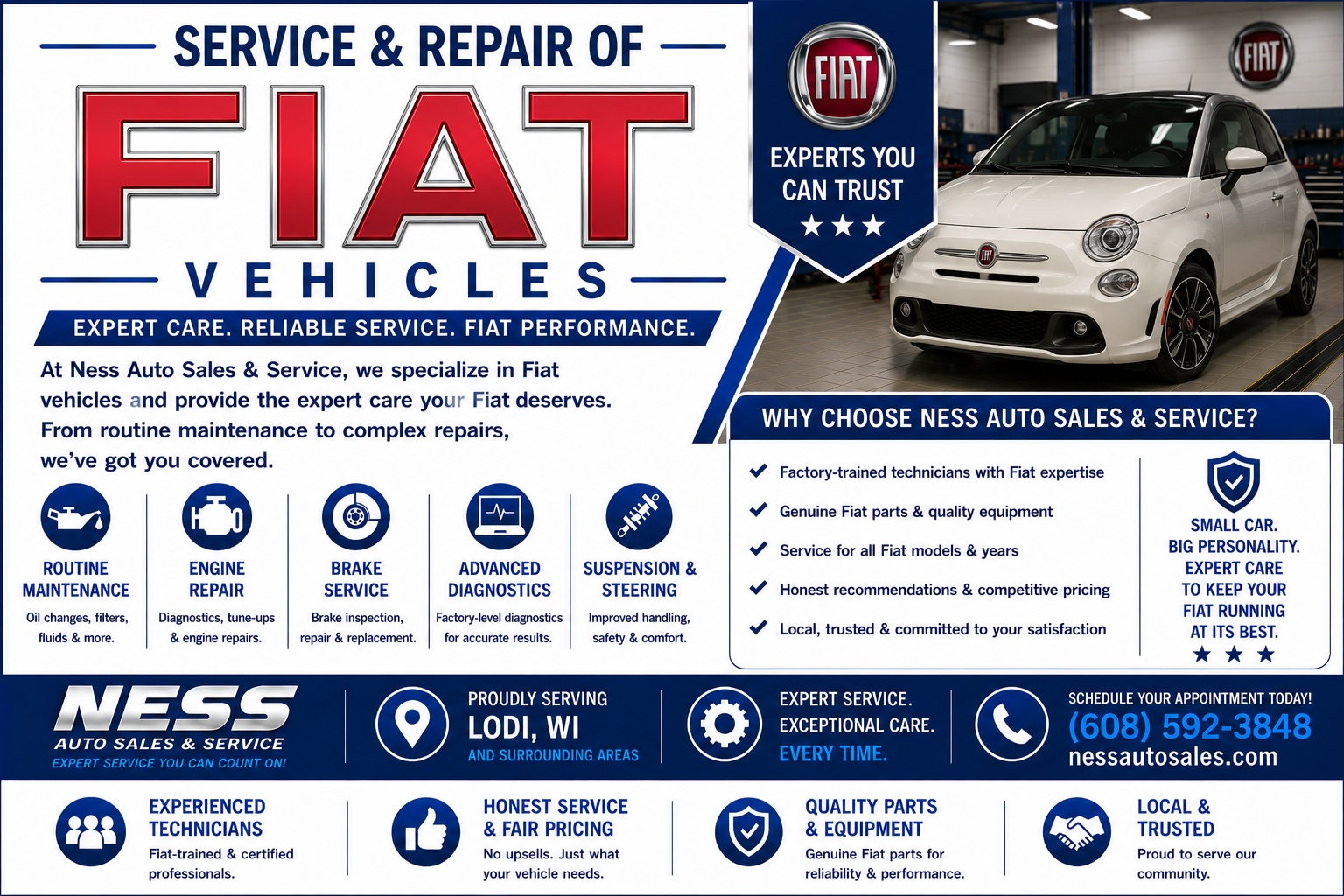 Service and Repair of Fiat Vehicles