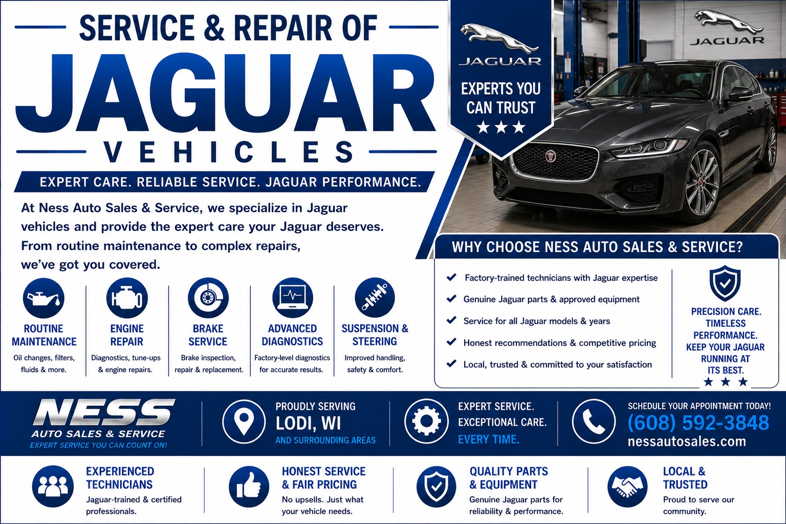 Service and Repair of Jaguar Vehicles