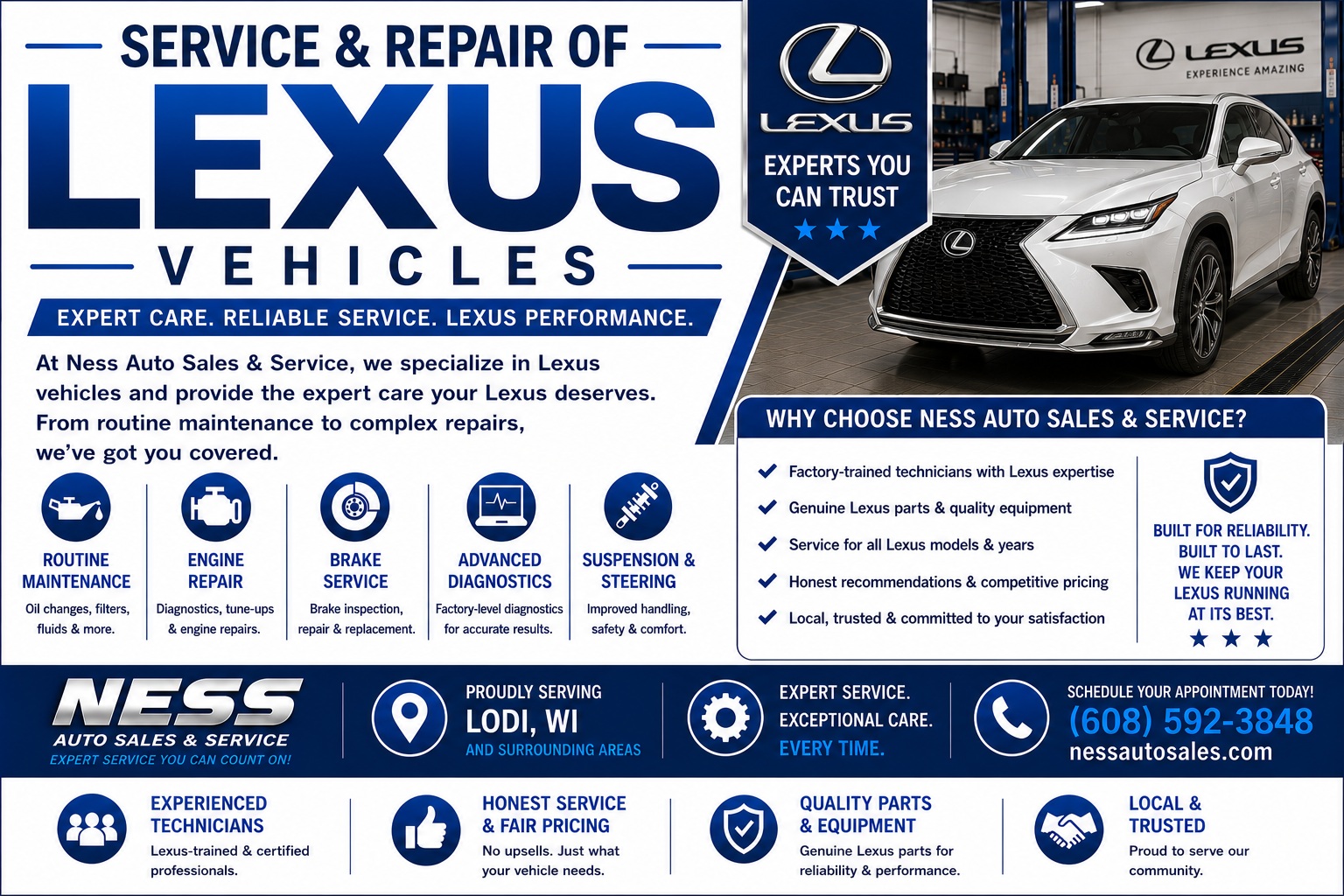Service and Repair of Lexus Vehicles