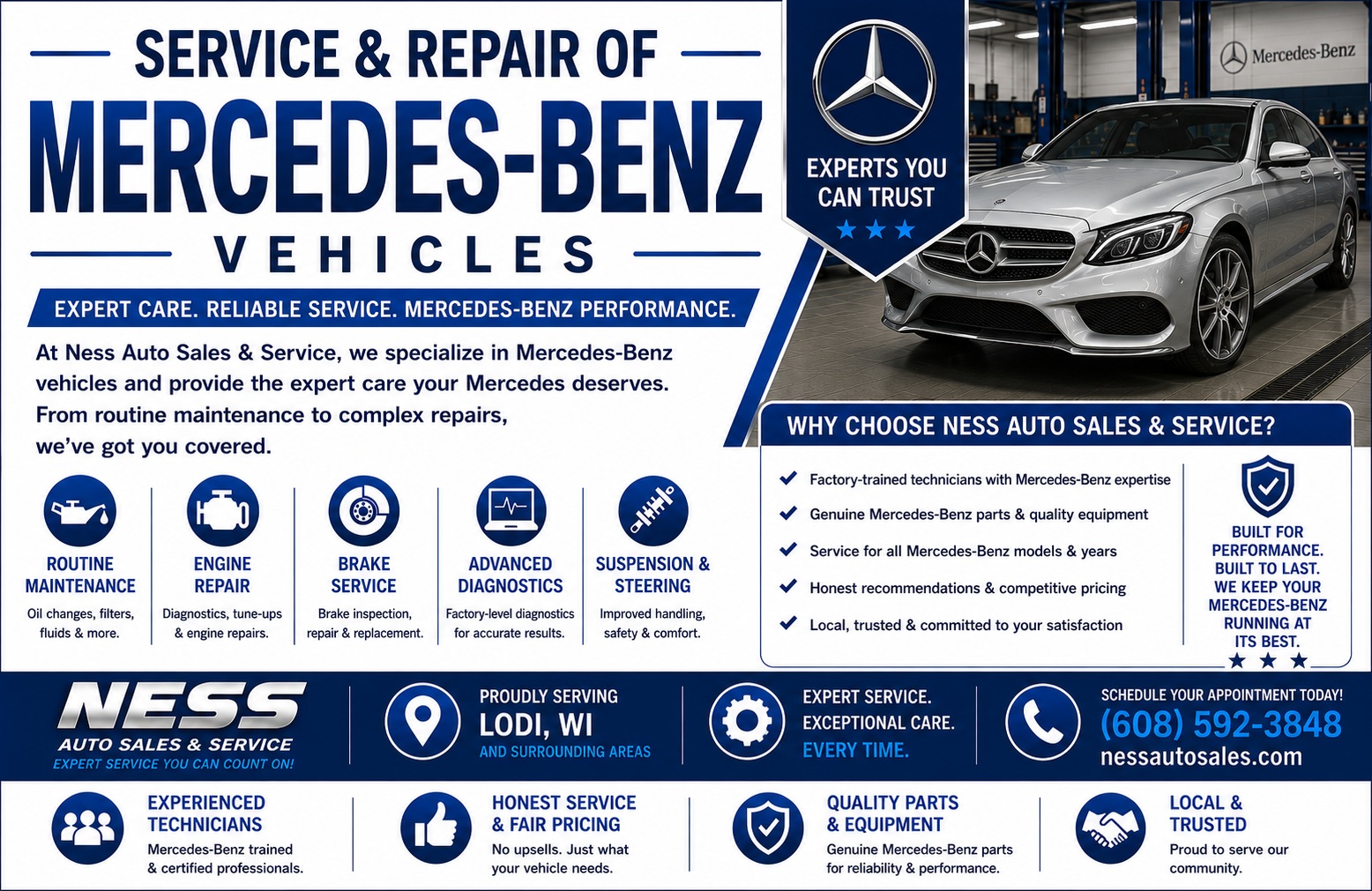 Service and Repair of Mercedes-Benz Vehicles