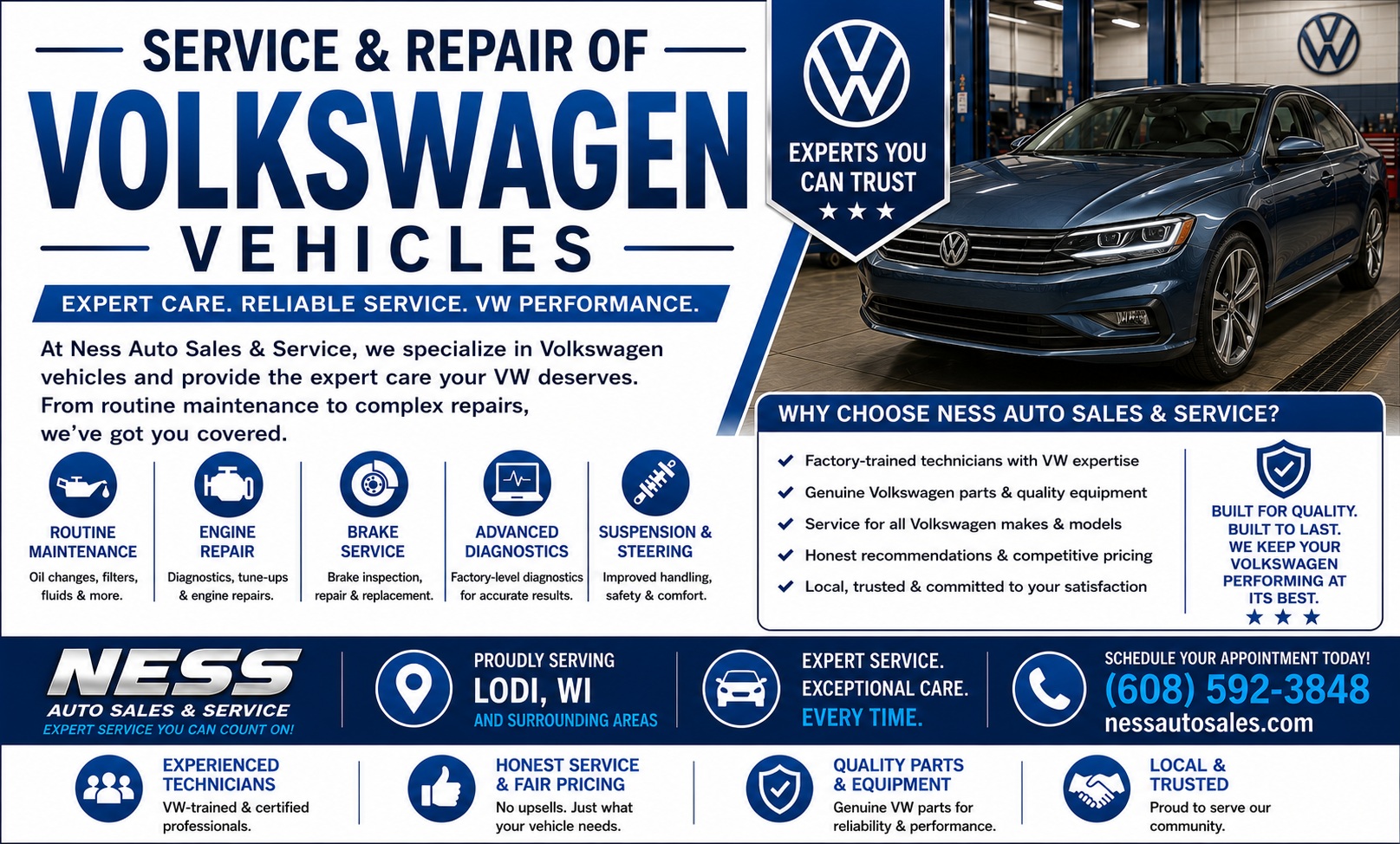 Service and Repair of Volkswagen Vehicles