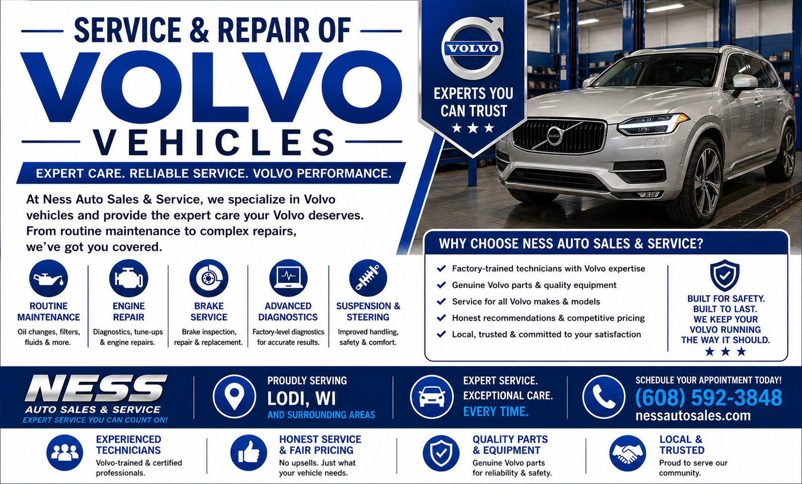 Service and Repair of Volvo Vehicles