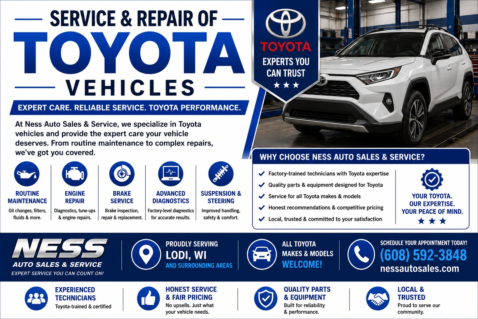 Service and Repair of Toyota Vehicles