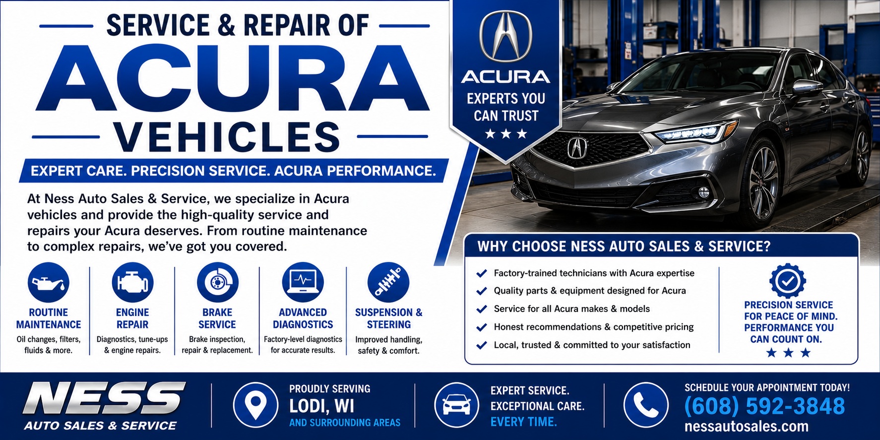 Service and Repair of Acura Vehicles