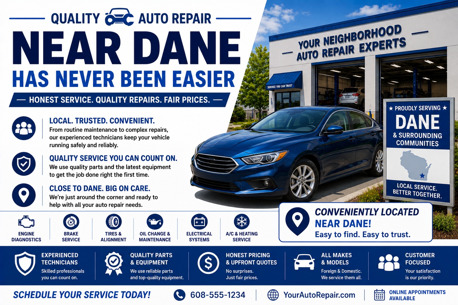 Quality Auto Repair Near Dane Has Never Been Easier