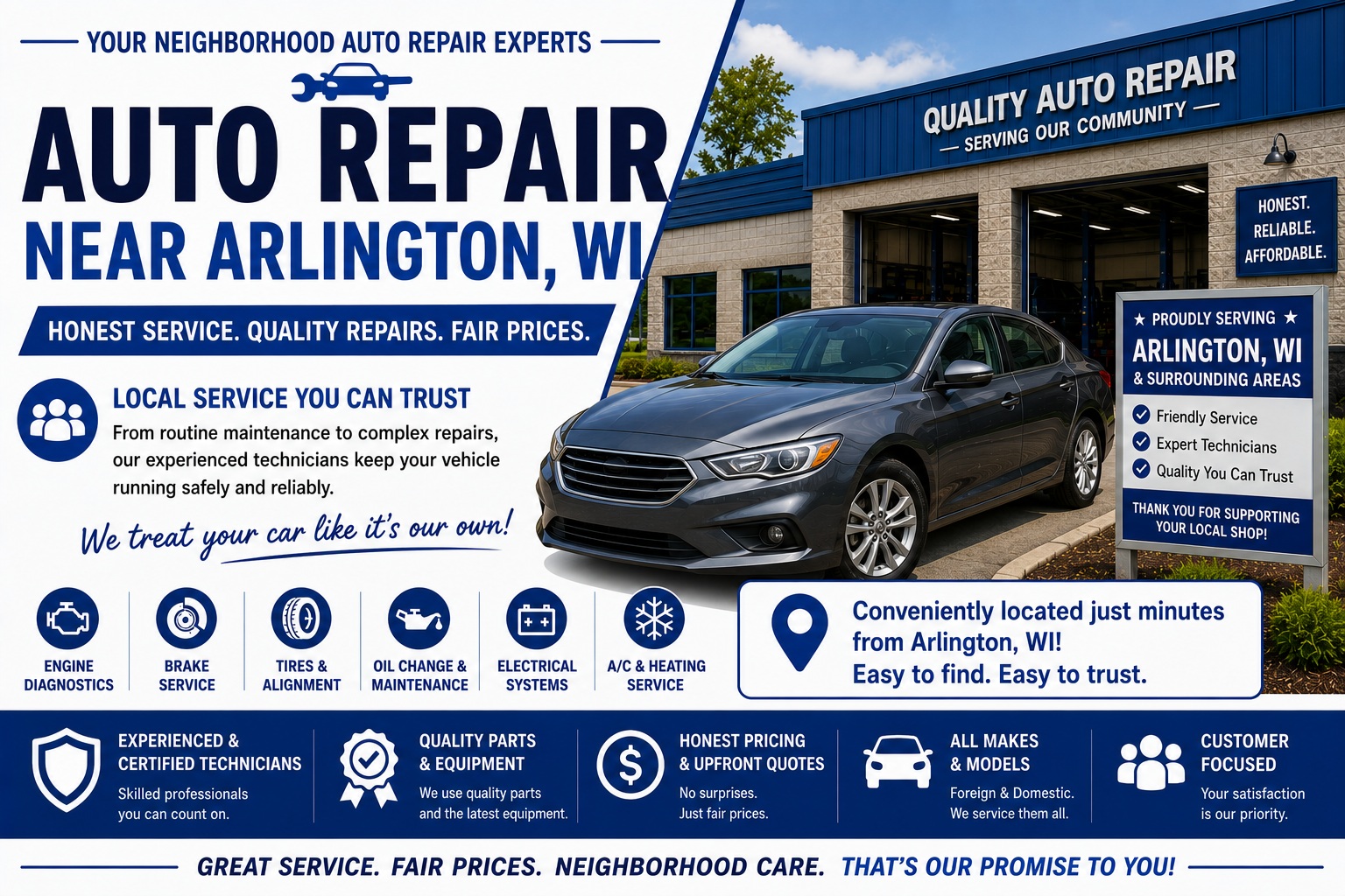 Auto Repair in Arlington Wisconsin