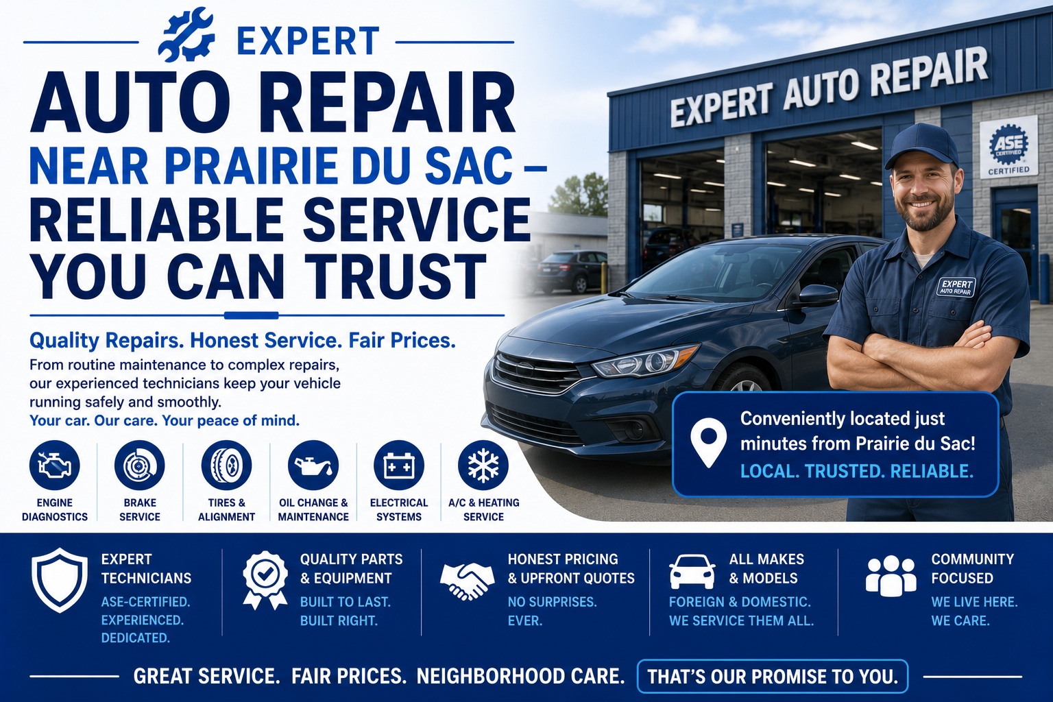 Expert Auto Repair near Prairie du Sac – Reliable Service You Can Trust