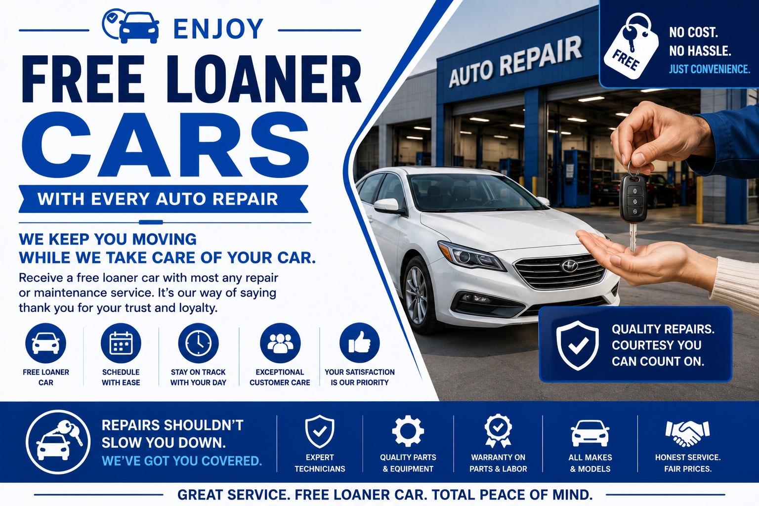 Free Loaner Cars with Auto Repair: Convenience and Mobility When You Need It